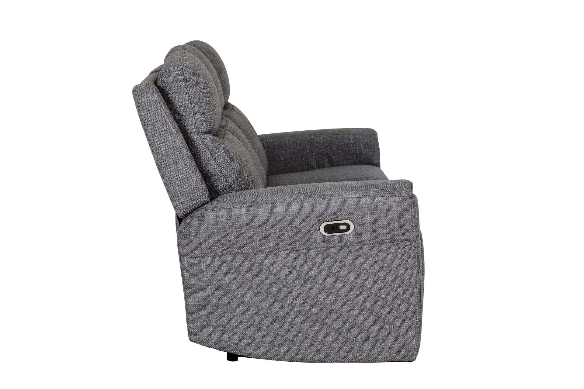 Vida Living Russo 3 Seater Electric Recliner - Charcoal - Carters Furniture