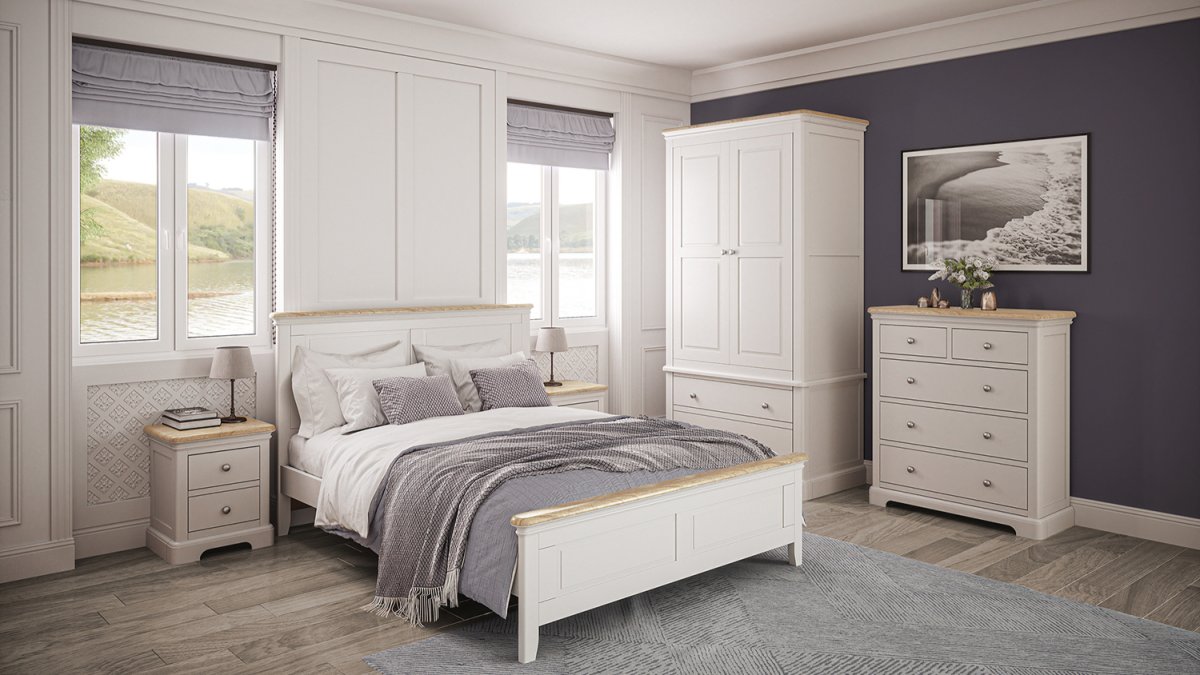Ludlow Bedroom Collection with Chrome Handles