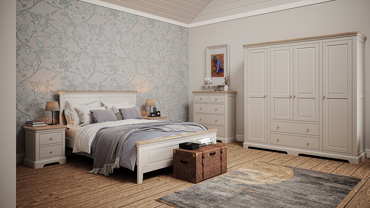 Ludlow Bedroom Collection with Wooden Handles