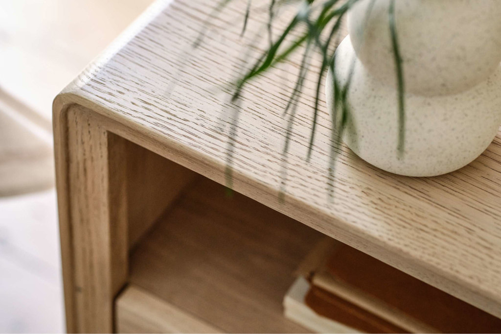 Harper 1 Drawer Bedside Top Detail