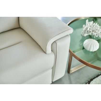 G Plan Ellis Leather Large Manual Recliner Sofa