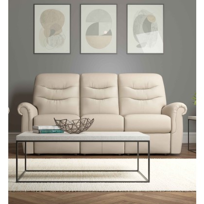 G Plan Holmes Leather 3 Seater Single Manual Recliner LHF