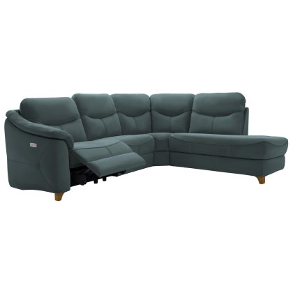 G Plan Jackson Leather Corner Chaise Single Power Recliner LHF G Plan Jackson Leather Corner Chaise Single Power Recliner LHF