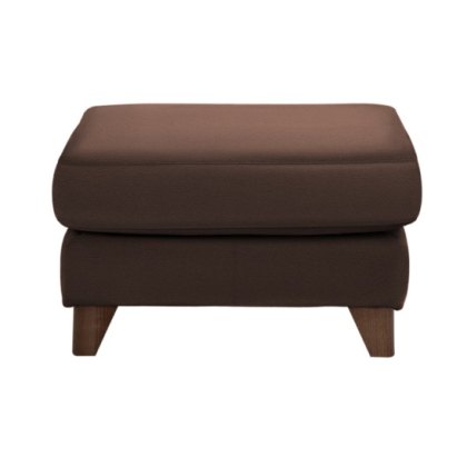 G Plan Riley Leather Footstool