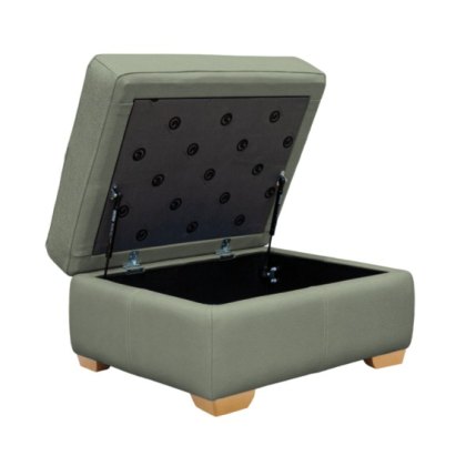 G Plan Washington Leather Storage Footstool with Wooden Feet G Plan Washington Leather Storage Footstool with Wooden Feet