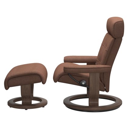Stressless Erik Classic Base Chair with Footstool