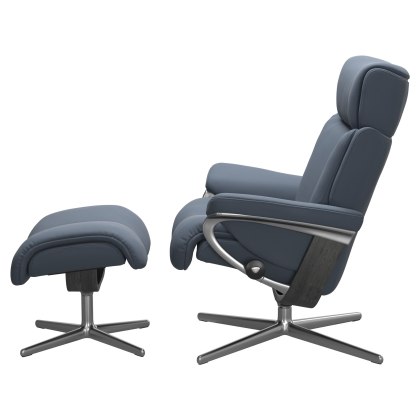 Stressless Magic Cross Base Chair with Footstool