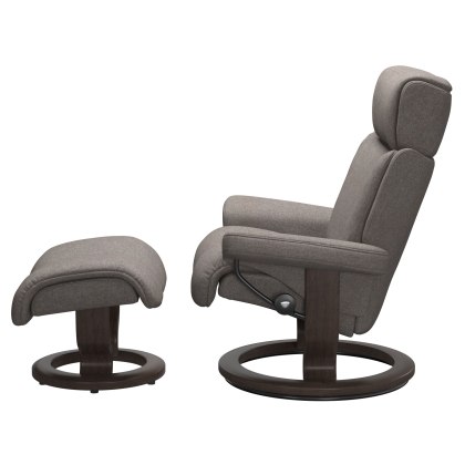 Stressless Magic Classic Base Chair with Footstool
