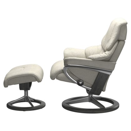 Stressless Reno Signature Base Chair with Footstool