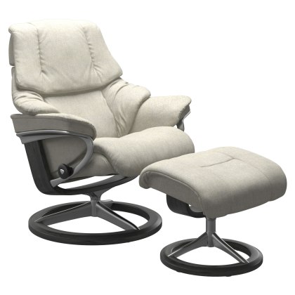 Stressless Reno Signature Base Chair with Footstool Stressless Reno Signature Base Chair with Footstool