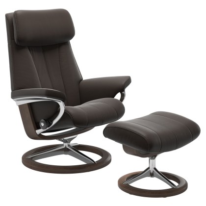 Stressless Paul Signature Base Chair with Footstool Stressless Paul Signature Base Chair with Footstool