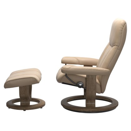Stressless Consul Classic Base Chair with Footstool
