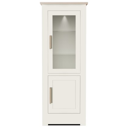Modo Dining Narrow 2 Door Glazed Cabinet Modo Dining Narrow 2 Door Glazed Cabinet