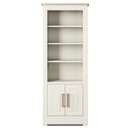 Modo Dining Wide Half Panelled Bookcase Modo Dining Wide Half Panelled Bookcase