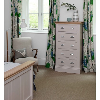 New England Bedroom 5 Drawer Wellington Chest