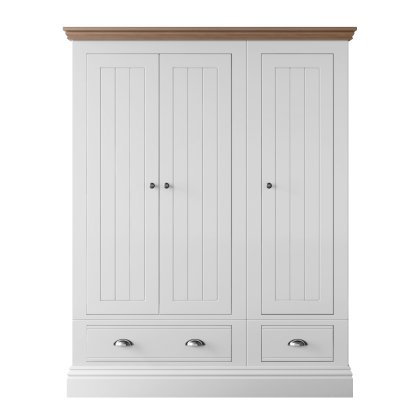 New England Bedroom Small 2 Drawer Triple Wardrobe New England Bedroom Small 2 Drawer Triple Wardrobe