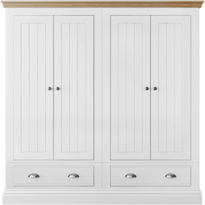 New England Bedroom Small 2 Drawer 4 Door Wardrobe New England Bedroom Small 2 Drawer 4 Door Wardrobe