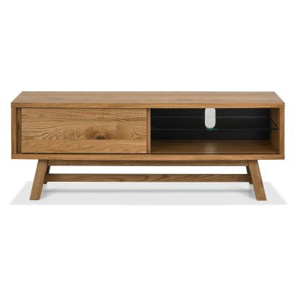 Camden Rustic Oak Entertainment Unit