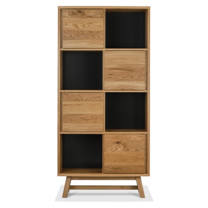 Camden Rustic Oak Display Cabinet