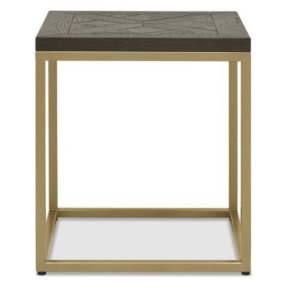 Athena Fumed Oak Lamp Table