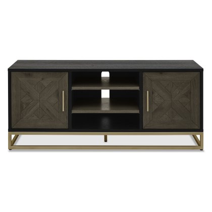 Athena Fumed Oak TV Unit with Doors