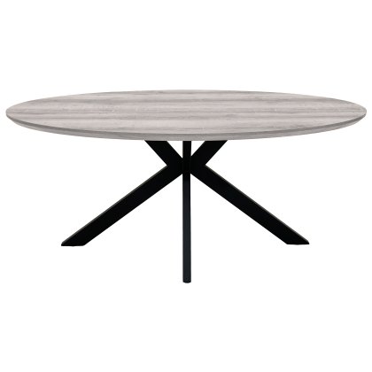 Manhattan 180cm Oval Table in Grey
