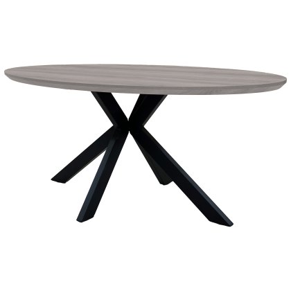 Manhattan 180cm Oval Table in Grey