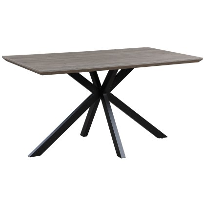 Manhattan 140cm Rectangular Table in Grey