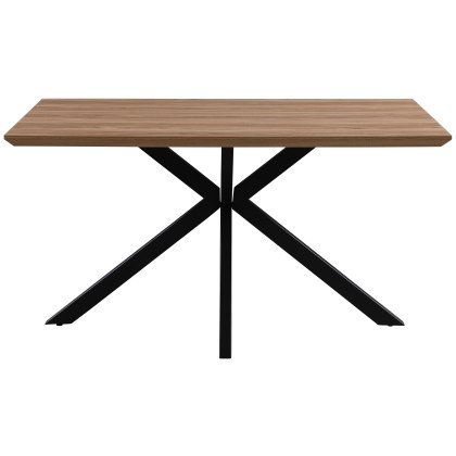 Manhattan 140cm Rectangular Table in Light Walnut