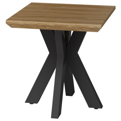 Manhattan 80cm End Table in Light Walnut