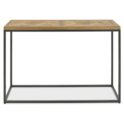 Indus Rustic Oak Narrow Console Table