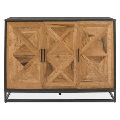 Indus Rustic Oak Narrow Sideboard