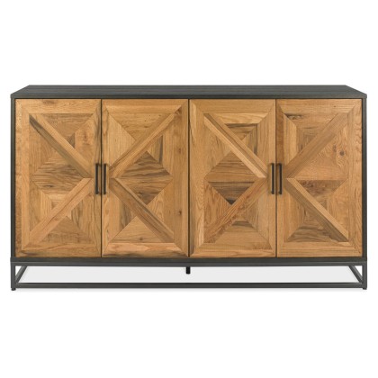 Indus Rustic Oak Wide Sideboard