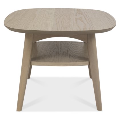 Dansk Scandi Oak Lamp Table With Shelf