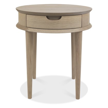 Dansk Scandi Oak Lamp Table With Drawer