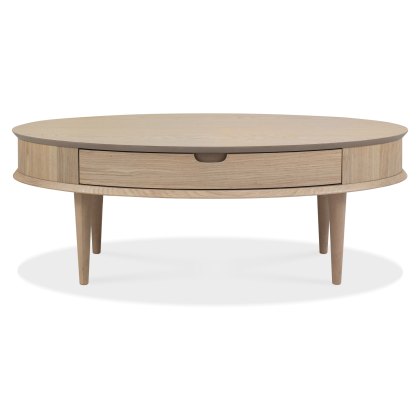 Dansk Scandi Oak Coffee Table With Drawer