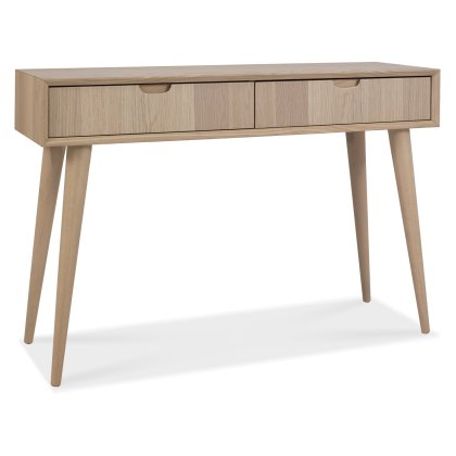 Dansk Scandi Oak Console Table With Drawers Dansk Scandi Oak Console Table With Drawers