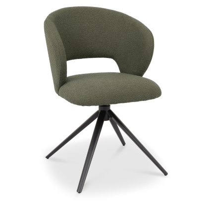 Stella 360 Self Returning Swivel Chair - Green Boucle Fabric (Single) Stella 360 Self Returning Swivel Chair - Green Boucle Fabric (Single)