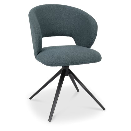 Stella 360 Self Returning Swivel Chair - Blue Boucle Fabric (Single) Stella 360 Self Returning Swivel Chair - Blue Boucle Fabric (Single)