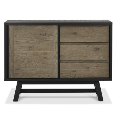 Camden Weathered Oak & Peppercorn Narrow Sideboard