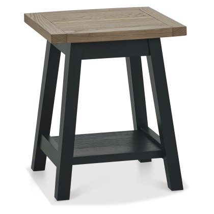 Camden Weathered Oak & Peppercorn Lamp Table Camden Weathered Oak & Peppercorn Lamp Table