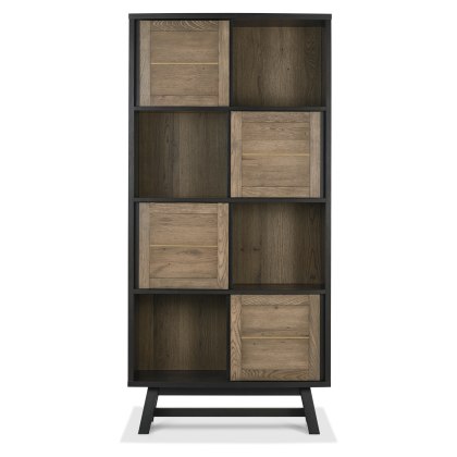 Camden Weathered Oak & Peppercorn Display Cabinet