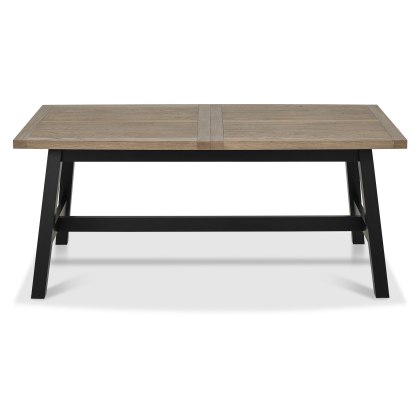Camden Weathered Oak & Peppercorn 4-6 Extending Dining Table