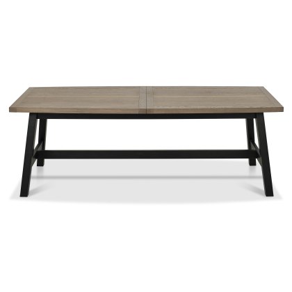 Camden Weathered Oak & Peppercorn 6-8 Extending Dining Table