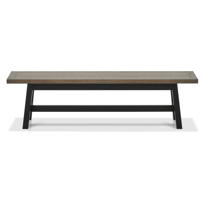 Camden Weathered Oak & Peppercorn Small Bench