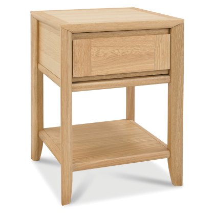 Bergen Oak Lamp Table with Drawer Bergen Oak Lamp Table with Drawer