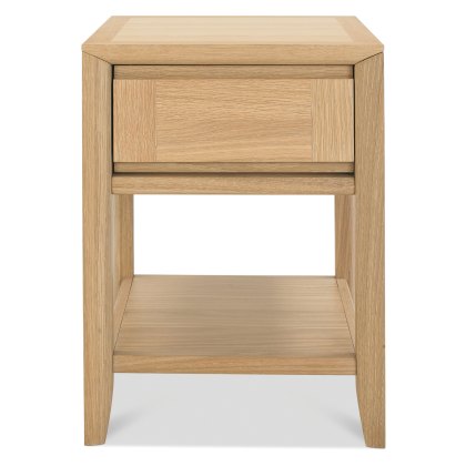 Bergen Oak Lamp Table with Drawer