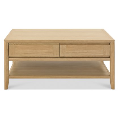 Bergen Oak Coffee Table with Drawer