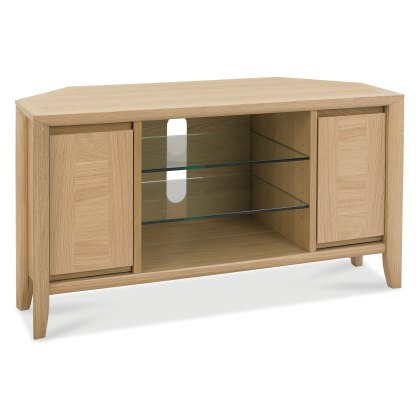 Bergen Oak Corner Entertainment Unit Bergen Oak Corner Entertainment Unit