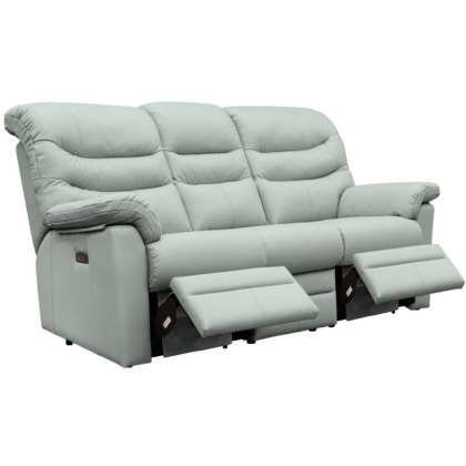 G Plan Ledbury Leather 3 Seater Power Recliner Sofa with Headrest and Lumbar G Plan Ledbury Leather 3 Seater Power Recliner Sofa with Headrest and Lumbar